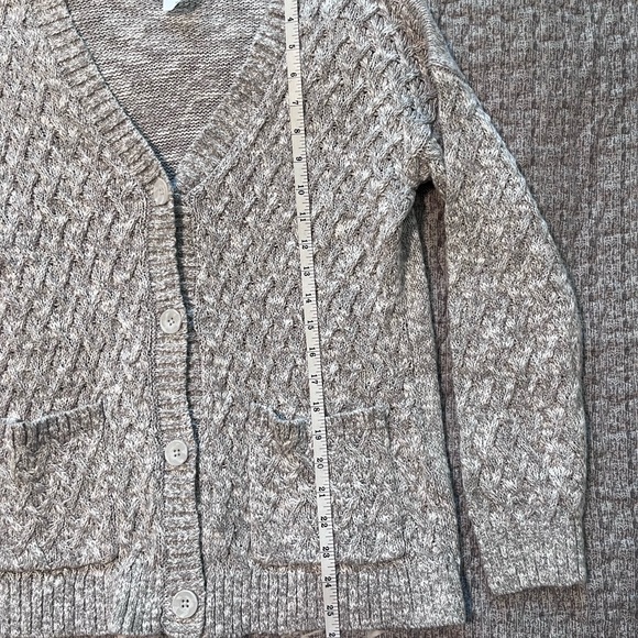 Abercrombie Kids Gray Cable-Knit Cardigan Size 13/14 - Picture 4 of 8